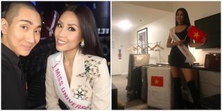 Vừa đến Mỹ, Nguyễn Thị Loan đã xuất hiện trên trang chủ Miss Univesre 2017