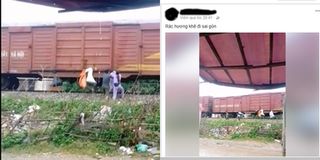 Kỳ lạ cảnh người dân “gửi rác” theo các đoàn tàu