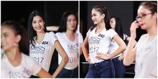 Hoàng Thùy, Mâu Thủy ráo riết tập luyện cho đêm bán kết Hoa hậu Hoàn vũ Việt Nam 2017