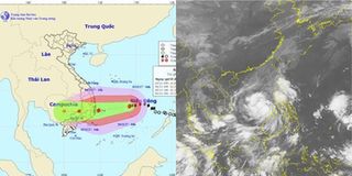 Cơn bão số 12 mạnh lên, mưa lớn từ Quảng Trị đến Bình Thuận