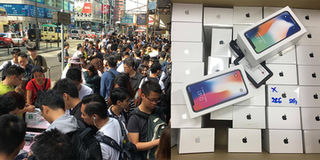 iPhone X ở Hong Kong được bán như rau ngoài đường