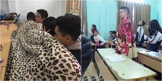 Lạnh 13 độ ư, không hề gì, học sinh miền Bắc đã có những cách chống rét "bá đạo" như thế này