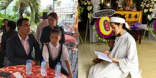 Vợ trẻ, con thơ thất thần trong đám tang diễn viên Nguyễn Hoàng
