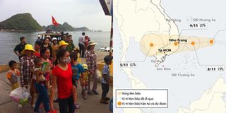 Khánh Hoà, Ninh Thuận: Di dời gần 400.000 người dân trong vùng nguy hiểm tránh cơn bão số 12