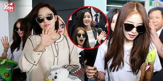 Cận cảnh nhan sắc xinh đẹp, đáng yêu "hết cỡ" của 4 cô gái T-ara tại sân bay