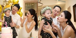 Trang Trần và ông xã Việt kiều tổ chức sinh nhật 2 tuổi hoành tráng cho "công chúa" đầu lòng
