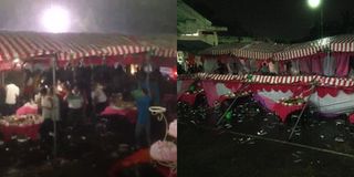 Sài Gòn: Cơn mưa lớn bất ngờ "tấn công" tiệc cưới khiến hàng trăm người đang ăn cỗ phải bỏ chạy