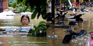 Hình ảnh lũ lụt miền Trung ngập tràn báo chí nước ngoài
