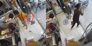 Nam thanh niên tay lăm lăm chiếc liềm vào shop quần áo khiến nhân viên hoảng sợ “chạy mất dép”