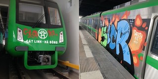 Vụ vẽ sơn Graffiti lên tàu đường sắt Cát Linh – Hà Đông: Công an vào cuộc điều tra