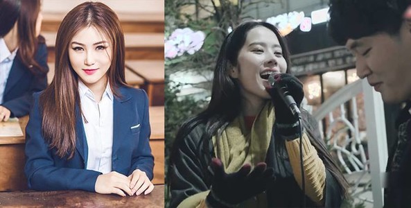 Hoa khôi Nam Em đem hit "Em gái mưa" trình diễn giữa lòng thành phố Seoul