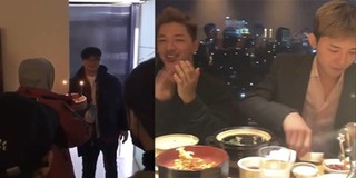 BigBang đẹp trai hết cỡ khi tụ họp mừng sinh nhật bất ngờ cho "bố Yang" trước khi nhập ngũ