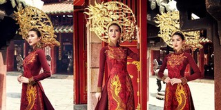 Lộ diện trang phục dân tộc của mỹ nhân "soán ngôi" Ngọc Trinh ở Hoa hậu Liên lục địa 2017