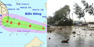 Nóng: Cơn bão đầu tiên của năm 2018, giật cấp 10 đang di chuyển vào TP.HCM