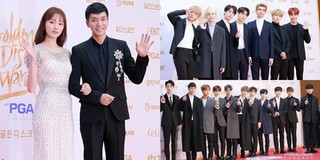 Lee Seung Gi, BTS, Wanna One "đọ" nhan sắc nam thần trên thảm đỏ "Golden Disc Awards"