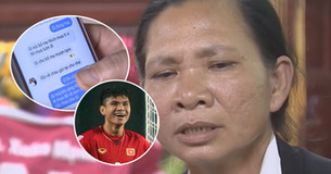 Xúc động trước tin nhắn Xuân Mạnh gửi cho gia đình sau khi giành vinh quang cùng U23 Việt Nam