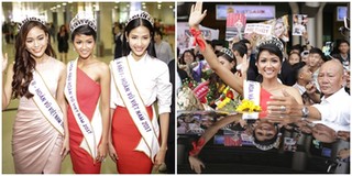 Người hâm mộ chen nhau đón Hoa hậu H'Hen Niê trở về
