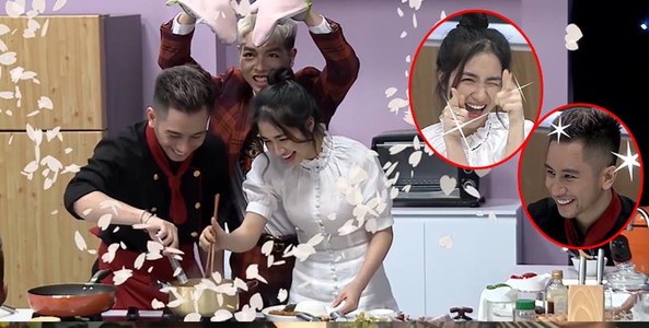 Đến cả trên sóng truyền hình, Hòa Minzy cũng "thả thính" siêu lầy với chàng soái ca đầu bếp