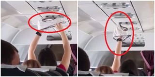 Cô gái trẻ khiến hành khách lắc đầu ngao ngán khi hồn nhiên "phơi" quần chip giữa máy bay