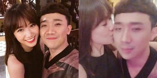 Biểu cảm sung sướng ra mặt của Trấn Thành khi được Hari Won âu yếm ôm hôn
