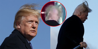 Khoảnh khắc "dựng tóc gáy" hé lộ sự thật bên dưới mái tóc sâu róm của Tổng thống Donald Trump