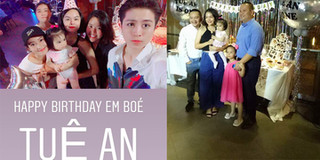 Vợ chồng Phạm Quỳnh Anh - Quang Huy tổ chức sinh nhật hoành tráng cho con gái cưng