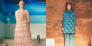 Hết ôm đầu người lên sàn catwalk, Gucci còn cho đàn ông mặc váy