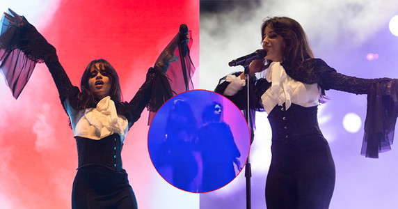 Camila Cabello bất ngờ bị kẻ lạ mặt đẩy và bôi kẹo cao su lên tóc trong khi trình diễn