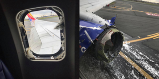 Động cơ máy bay nổ tung, một người phụ nữ bị hút ra ngoài cửa sổ và thiệt mạng
