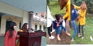 2 chị em dâu đánh ghen nhầm nữ sinh rồi tung clip lên mạng xã hội, phải đứng xin lỗi giữa trường