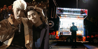 Seungri gửi xe đồ ăn tới phim trường của Sehun, em út Big Bang và EXO thật sự thân thiết?