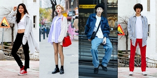 Street style giới trẻ Hàn: Sơ mi baggy kết hợp over tee, bộ đôi "phủ sóng" mùa hè