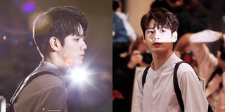 Ong Seong Woo (Wanna One) "biến" sân bay thành trường quay phim điện ảnh với ánh đèn flash nhấp nháy