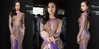 Lơ ý kiến trái chiều, Vũ Ngọc Anh tiếp tục diện trang phục xuyên thấu ở Pháp