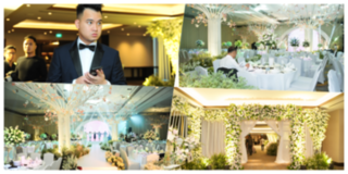 Không gian tiệc cưới 5 sao ngập tràn hoa tươi của Diệp Lâm Anh và chồng đại gia
