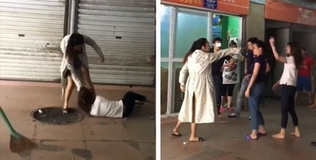 Đánh ghen ngược ở Quảng Ninh: Chồng cầm dao bảo vệ cho vợ mới đánh vợ cũ đến tóe máu đầu