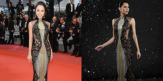 Vũ Ngọc Anh bị tố nói dối về bộ váy tỏa sáng trên thảm đỏ LHP Cannes 2018