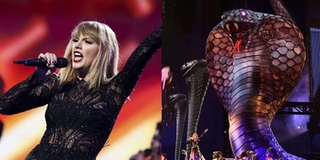 Fan khiếp hồn với màn mang rắn chúa khổng lồ to hàng chục mét lên sân khấu của Taylor Swift