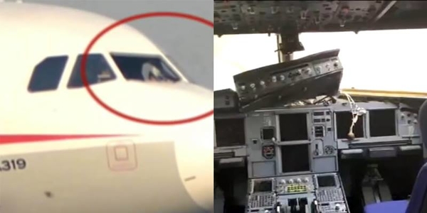 Clip cửa sổ buồng lái bị vỡ, phi công Trung Quốc bị hút ra ngoài khiến CĐM thót tim