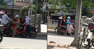 Cận cảnh đoạn clip cướp giật tinh vi ở Hà Nội khiến dân mạng xôn xao ngày qua