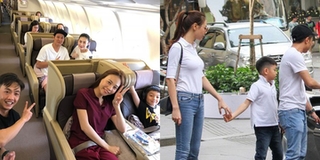 Không chỉ có Kim Lý mà Đàm Thu Trang cũng yêu thương Subeo thế này