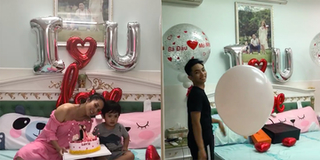 Vừa từ bệnh viện trở về, Khánh Thi đã tổ chức sinh nhật lãng mạn cho Phan Hiển