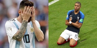 CHÙM ẢNH: Lionel Messi cúi đầu trước sự xuất sắc của SIÊU SAO Kylian MBappe