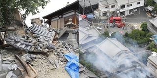 Cận cảnh Nhật Bản tan hoang sau trận động đất 6,1 độ richter khiến 153 người thương vong