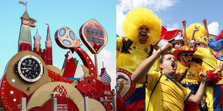 Nước Nga rực rỡ sắc màu trước lễ khai mạc World Cup 2018