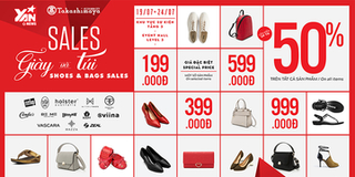 Săn giày, túi hàng hiệu với giá chỉ từ 199k chỉ có tại trung tâm thương mại Takashimaya