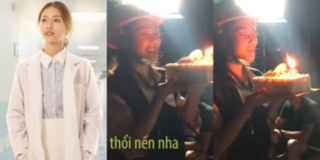 Khả Ngân bật khóc khi được mừng sinh nhật bất ngờ trên phim trường Hậu duệ Mặt trời