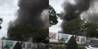 TP.HCM: Cháy lớn gần siêu thị khiến người dân chạy tán loạn, hàng trăm cảnh sát tích cực chữa cháy