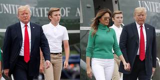 Mới 12 tuổi, Barron Trump đã cao gần bằng bố và rất ra dáng một soái ca tương lai khiến CĐM rần rần