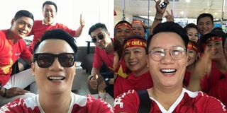 Hoàng Bách, Only C nô nức cổ vũ đội tuyển U23 Việt Nam trên máy bay lên đường tới Indonesia